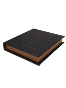 Caixa livro em MDF/PU TEX 26,5x31,7x5