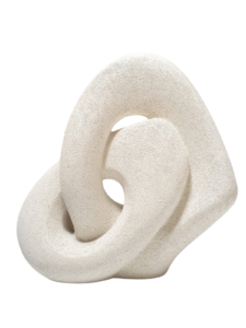 Escultura abstrata em poliresina 31,5cm