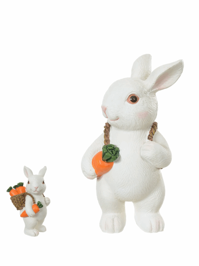 Resina Páscoa Coelho Branco 14CM
