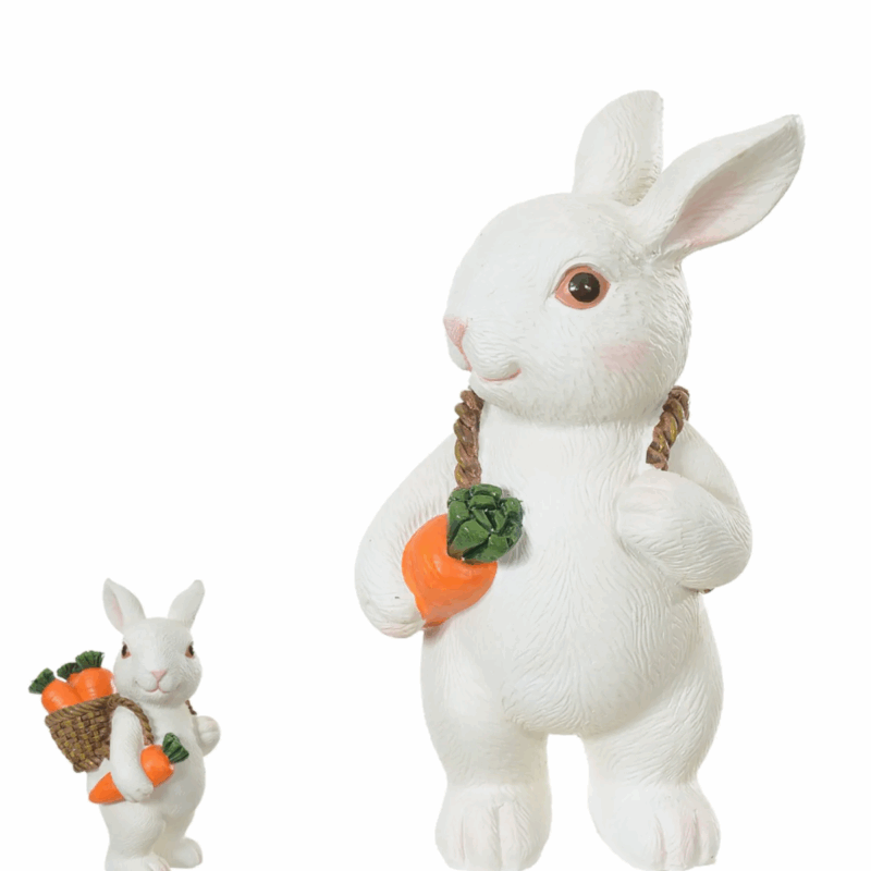 Resina Páscoa Coelho Branco 14CM