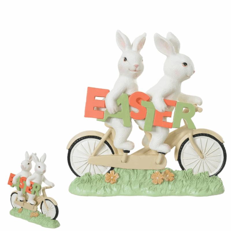 Coelhos de Pácoa Resina 23CM
