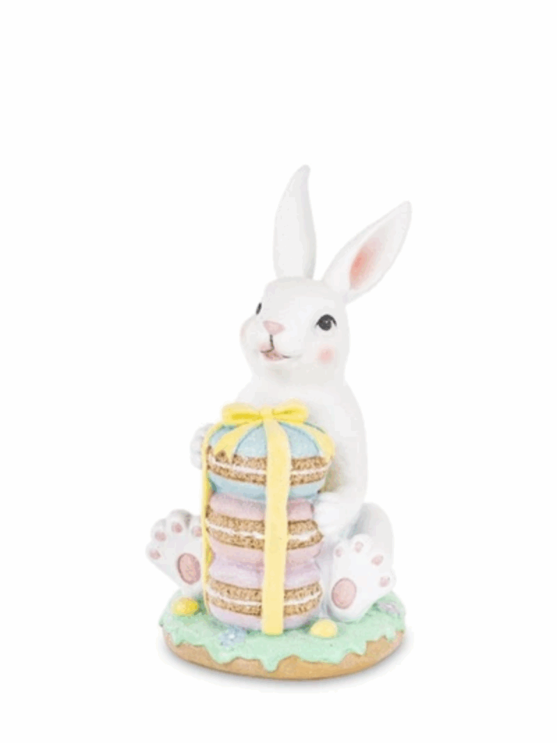 Resina Pácoa  Coelho C/Macarons 28CM