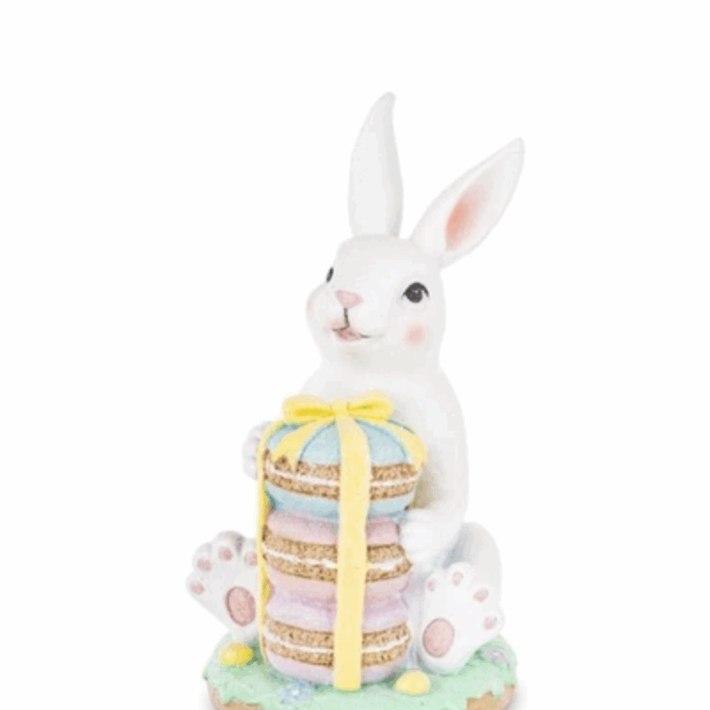 Resina Pácoa  Coelho C/Macarons 28CM