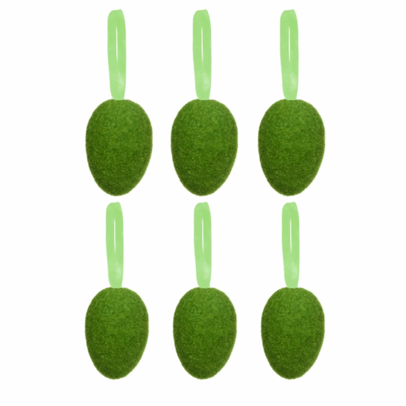 Páscoa Enfeite Ovo Verde C/6 UN