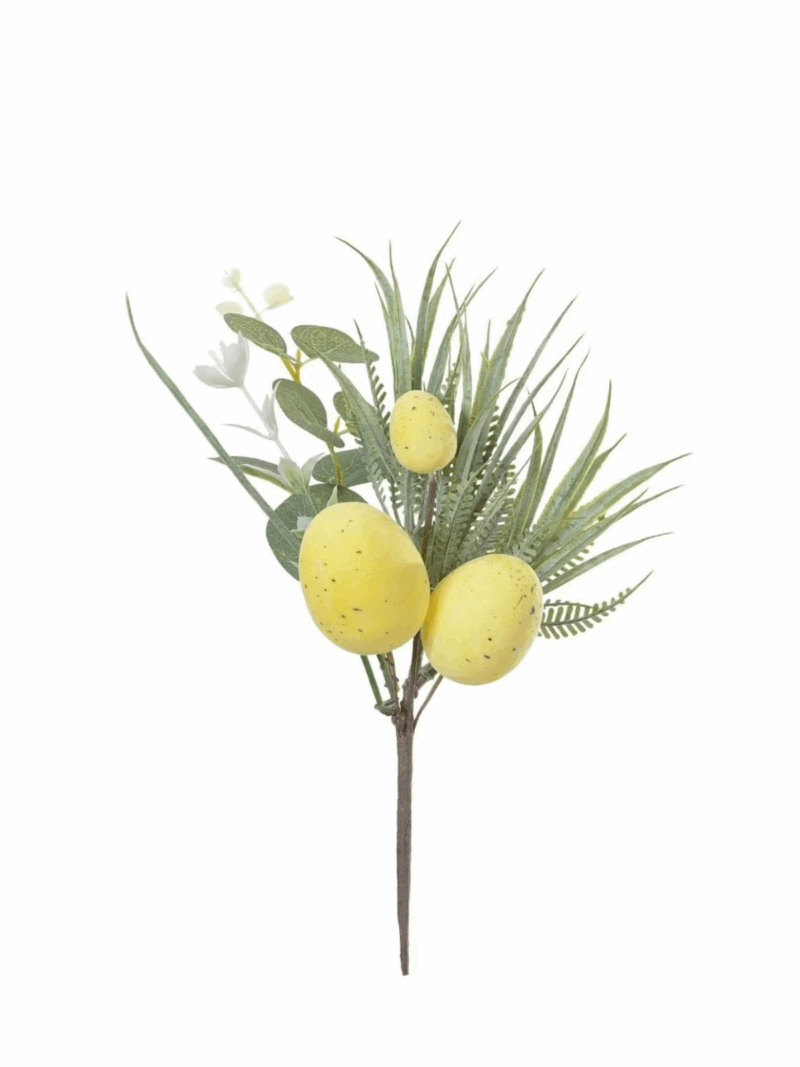 Galhos Ovos De  Páscoa Amarelo 25CM