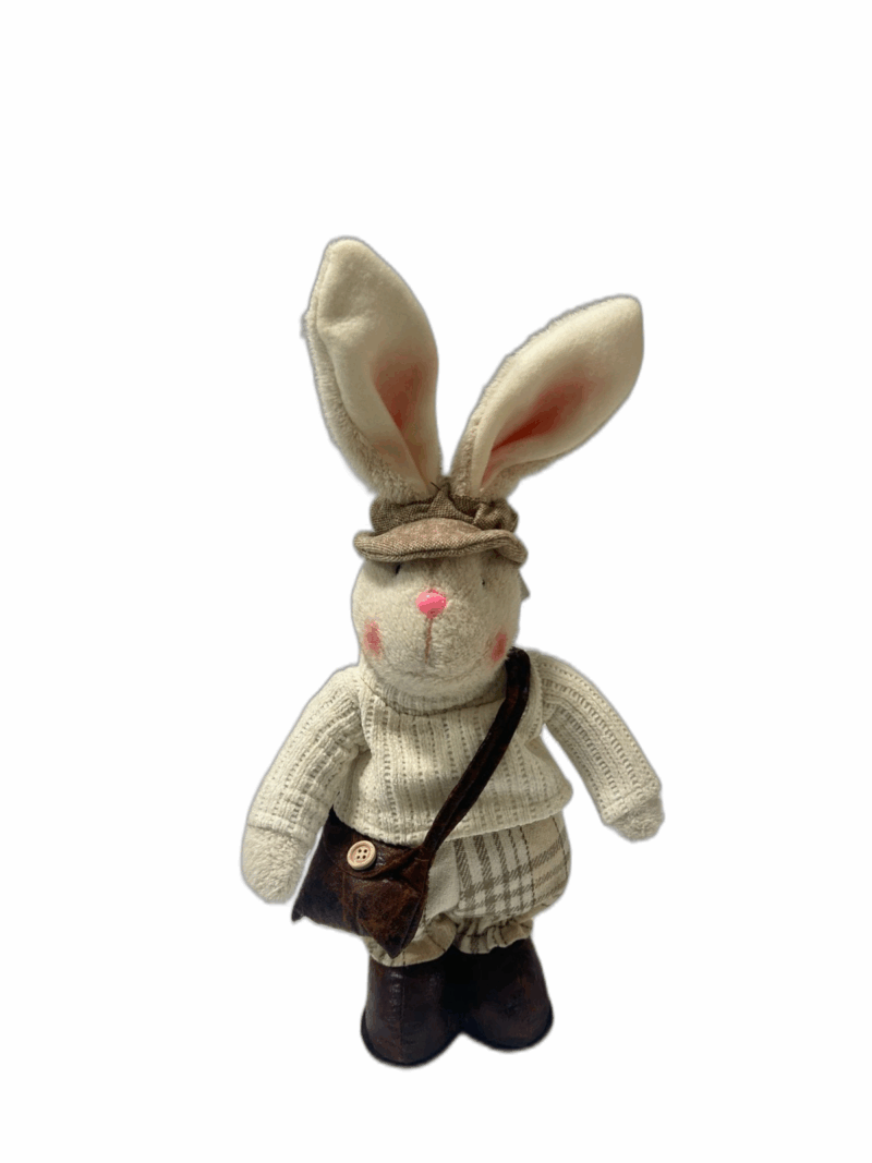 Pácoa Boneco Coelho  Macho Em Pé 42CM