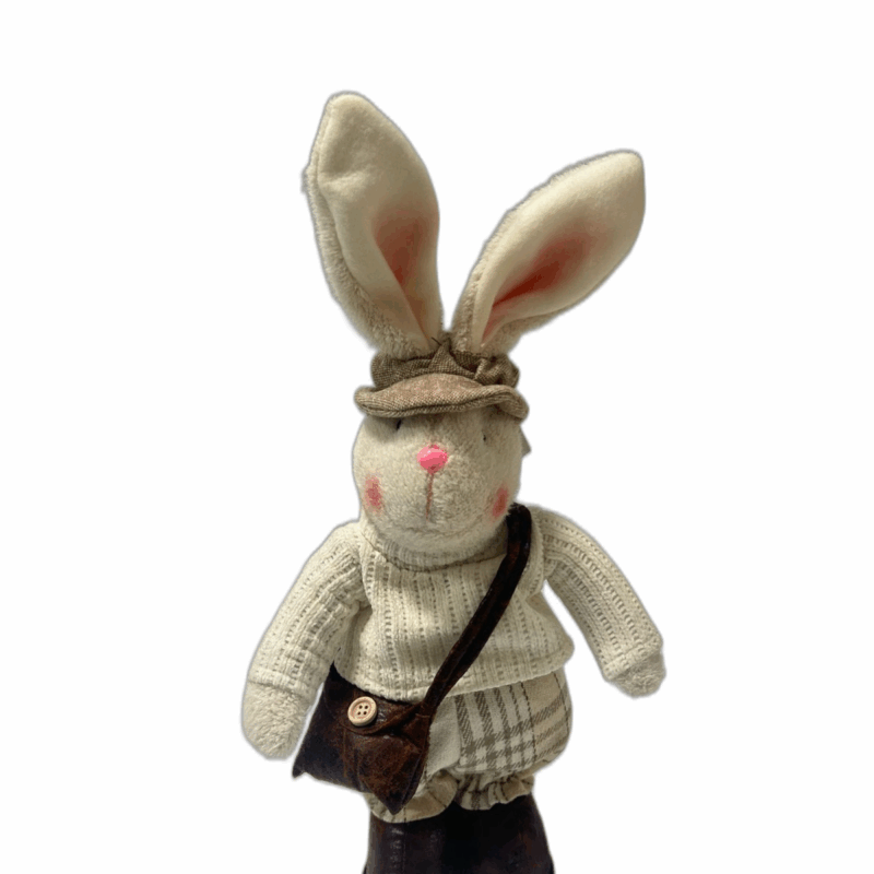 Pácoa Boneco Coelho  Macho Em Pé 42CM