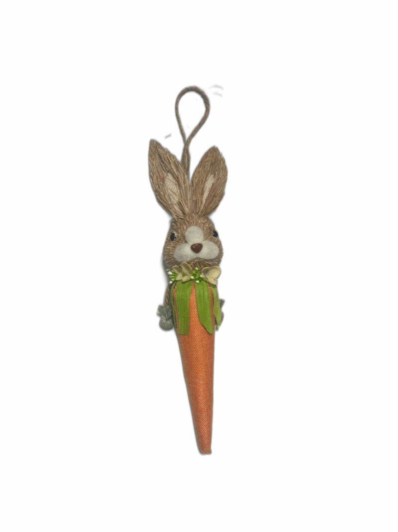 Páscoa Coelho Palha Cenoura 40CM