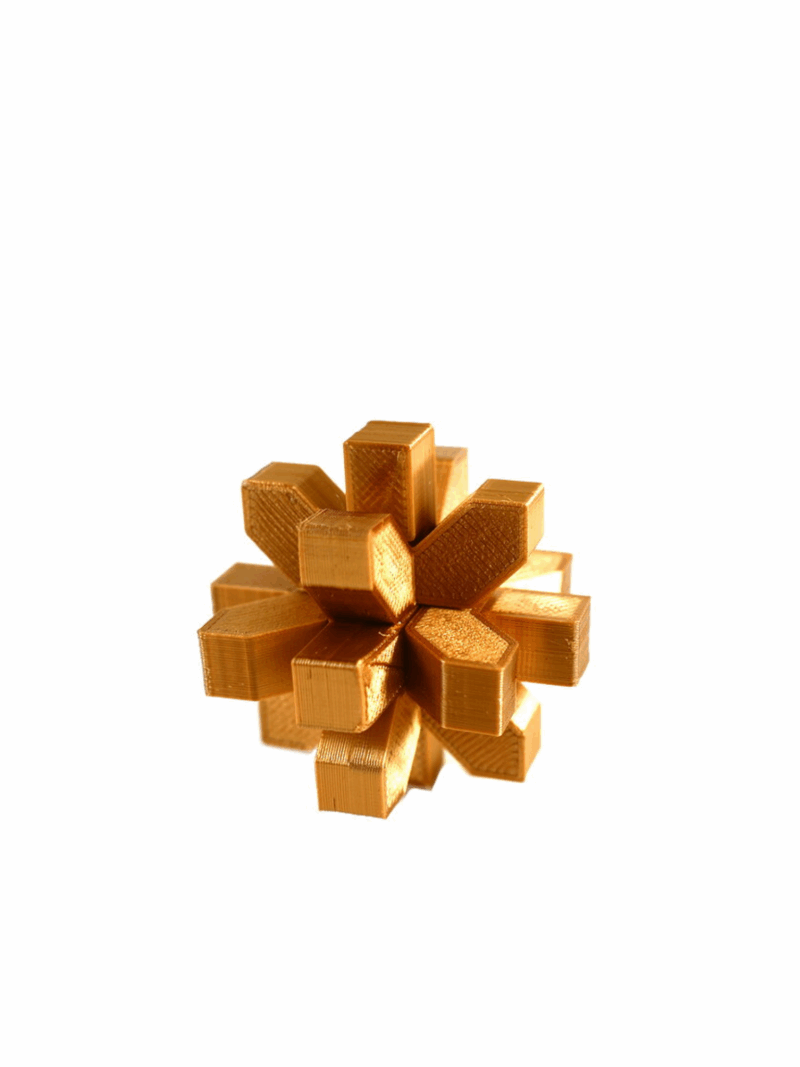 Quadrado Resina Com Sesta/DOURADO 10CM