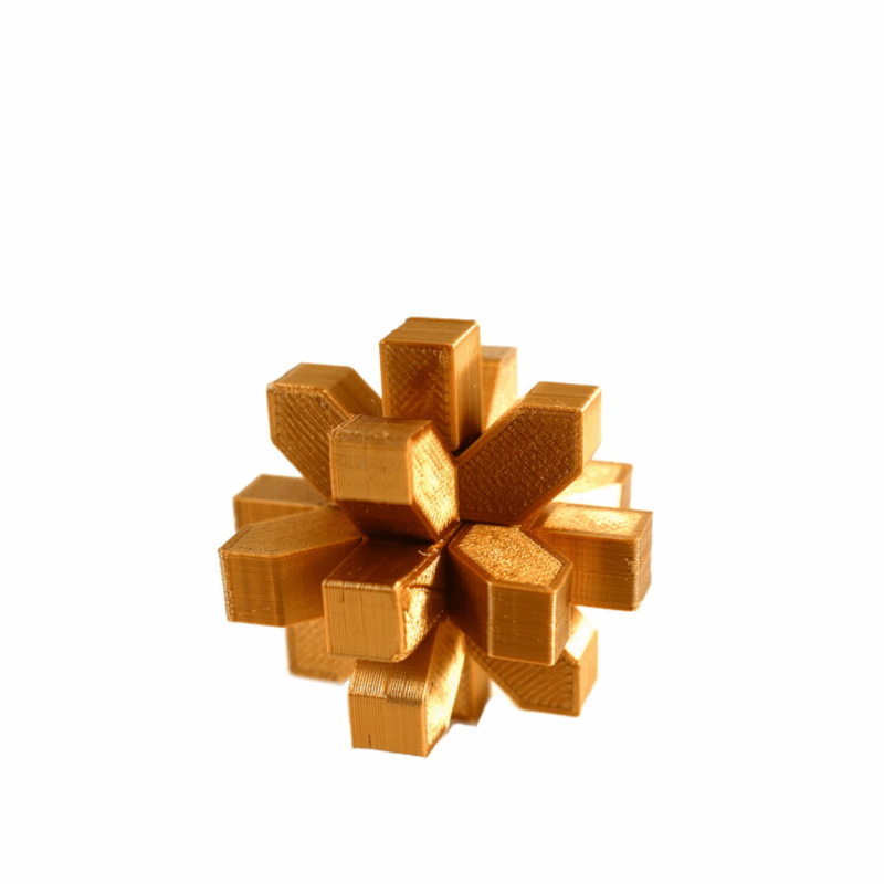 Quadrado Resina Com Sesta/DOURADO 10CM