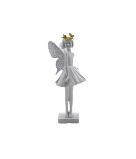 Escultura Menina C/Borboleta DOU/24CM