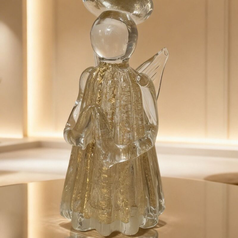 Anjo tipo murano tr/dou 15x7cm