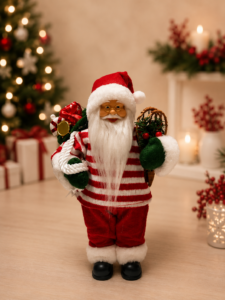Papai noel em pé vermelho e branco 30cm
