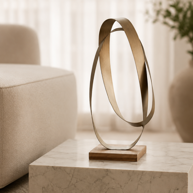 Escultura de metal 45cm